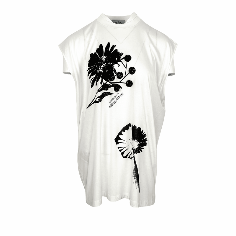 Prada White Black Embroidered Cotton Tshirt S - 1