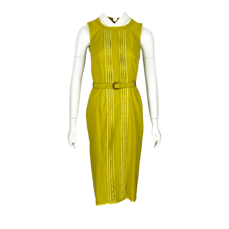 Prada Yellow Sleeveless Dress IT40 - 1
