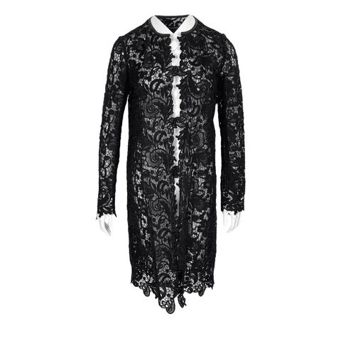 Ralph Lauren Black Lace Long Cardigan 6 - 1