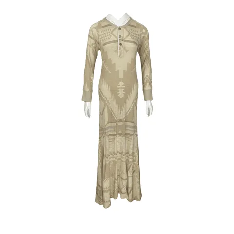 Polo Ralph Lauren Long Sleeve Patterned Dress L - 1