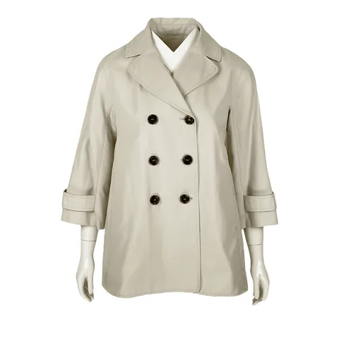 S Max Mara Beige Short Trenchcoat FR40 - 1