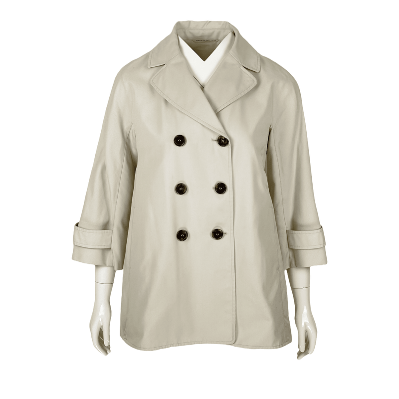 S Max Mara Beige Short Trenchcoat FR40 - 1