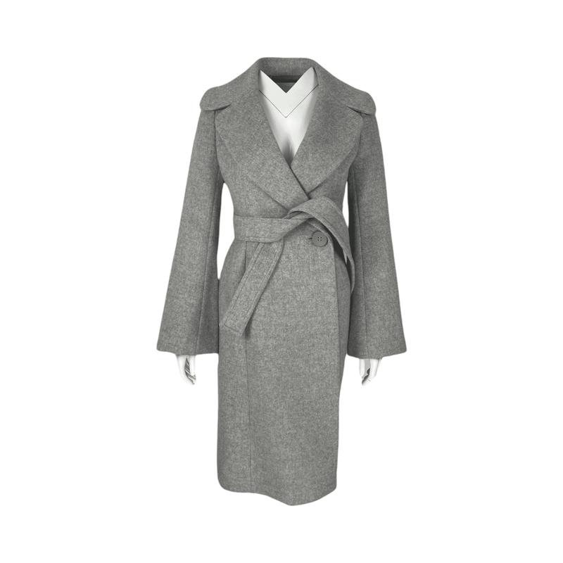 Stella McCartney Grey Wool Coat IT38 - 1