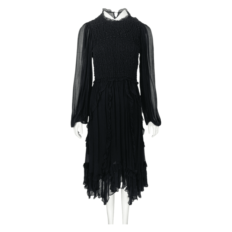 Ulla Johnson Black Silk Viscose Dress 2 - 1