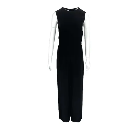 Valentino Black Sleeveless Long Back Open Jumpsuit IT44