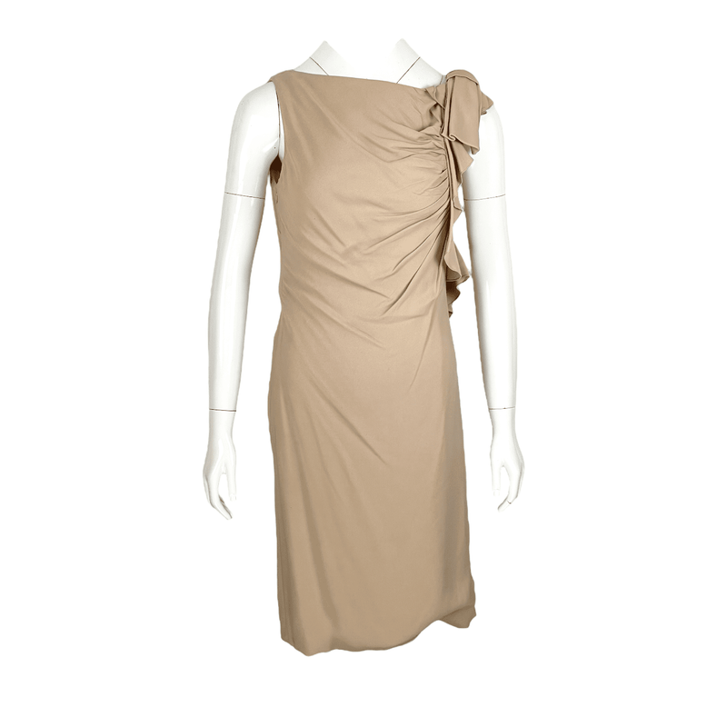 Valentino Poudre Frilly Sleeveless Dress IT44 - 1