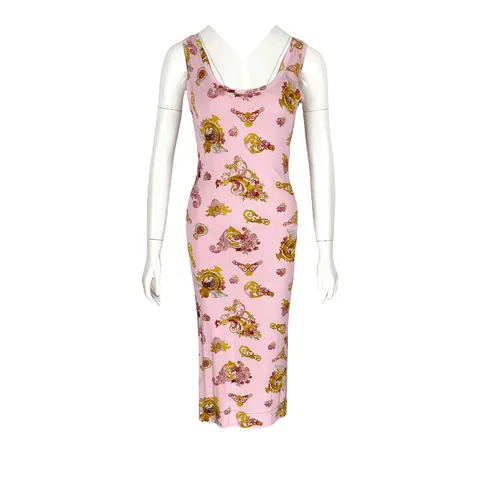 Versace Jeans Couture Pink Rococo Dress - 1