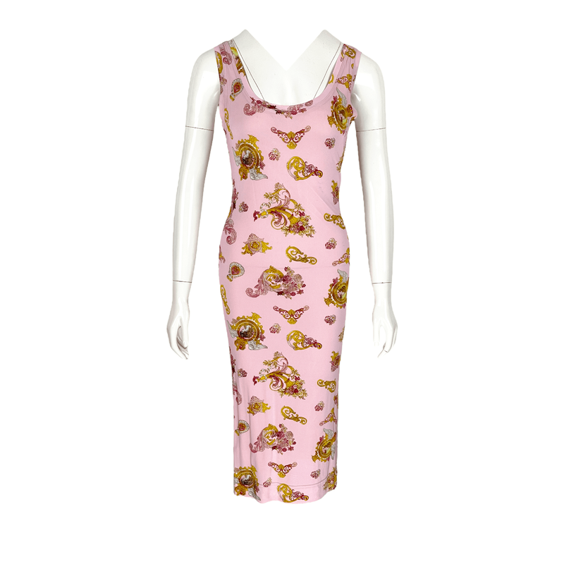 Versace Jeans Couture Pink Rococo Dress - 1