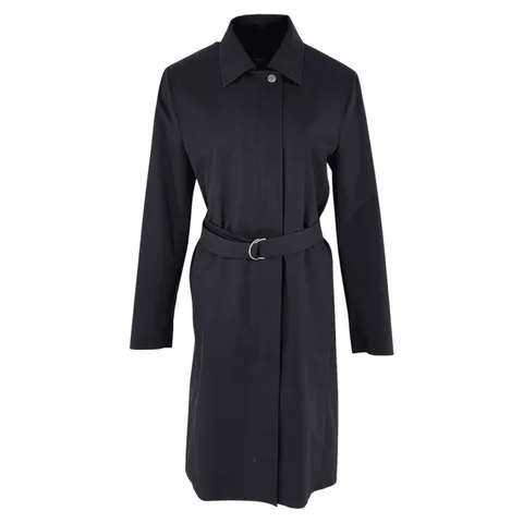 Weekend Max Mara Black Polyester Trench Coat IT42 - 1
