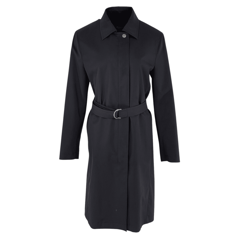 Weekend Max Mara Black Polyester Trench Coat IT42 - 1