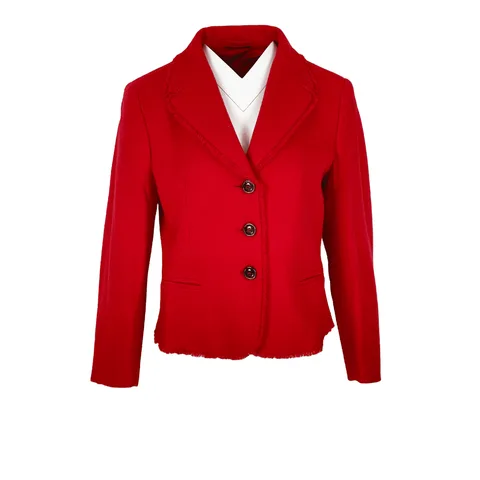 Weekend Max Mara Red Wool Jacket IT44 - 1