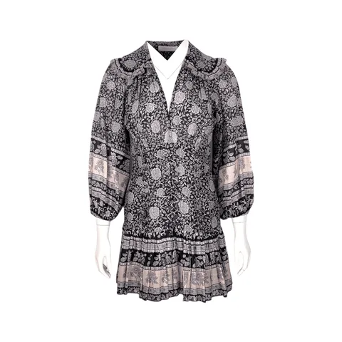 Zimmermann Amari Lace Up Printed Cotton Mini Dress 1 - 1