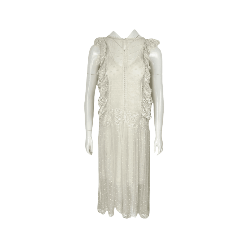Zimmermann Ecru Lace Sleeveless Midi Dress 1 - 1