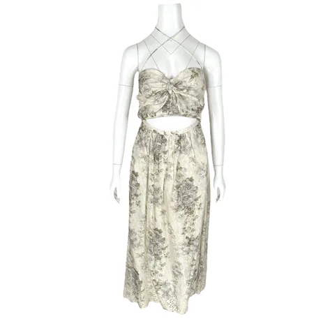 Zimmermann Iris Embroidered Tie Dress 1 - 1