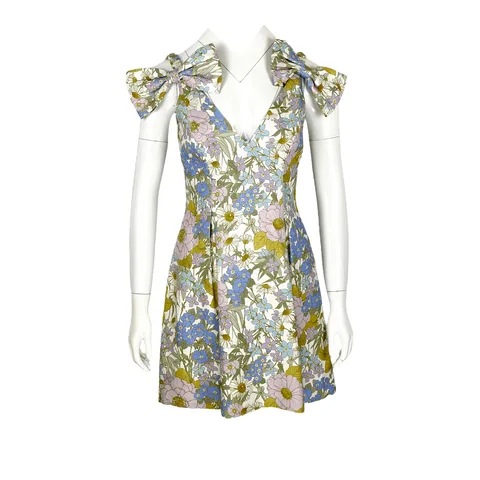 Zimmermann Multicolor Floral Dress 0