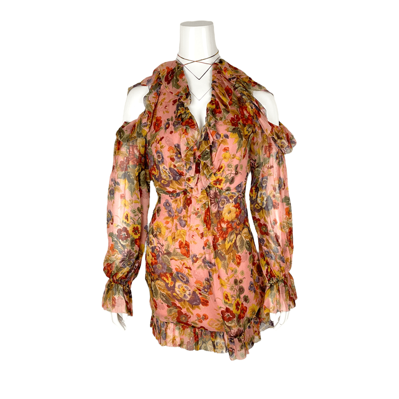 Zimmermann Pink Silk Floral Jumpsuit 1 - 1
