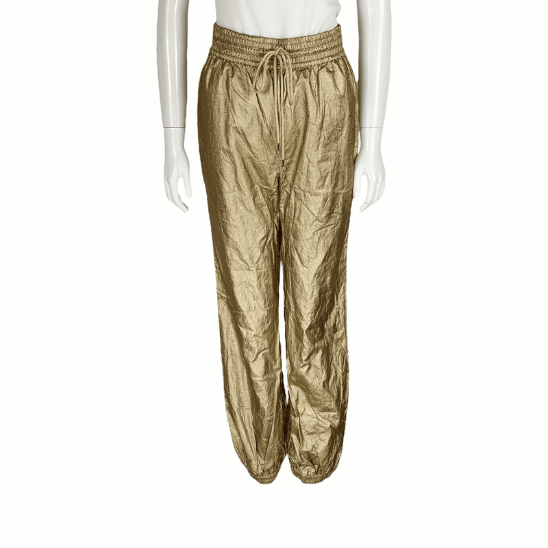 Zimmermann Rhytmic Mettalic Coated Shell Track Gold Pants 1 - 1