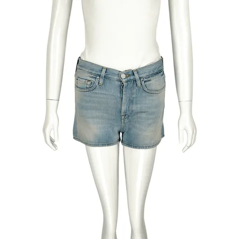 7 For All Mankind Light Blue Denim Short 27