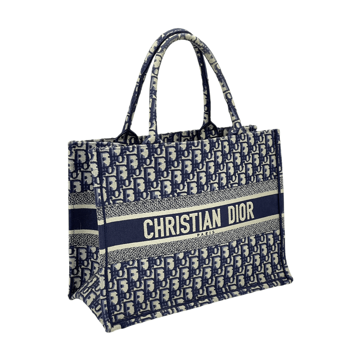 Christian Dior Oblique Blue Canvas Medium Book