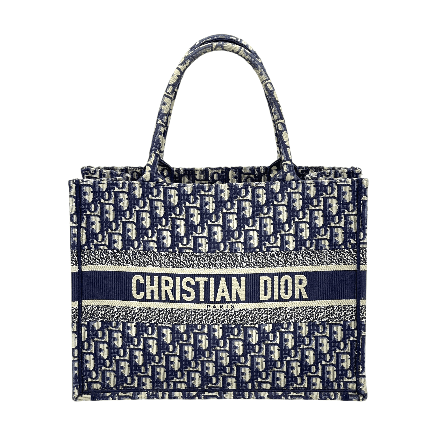 Christian Dior Oblique Blue Canvas Medium Book (Pre‑Owned)