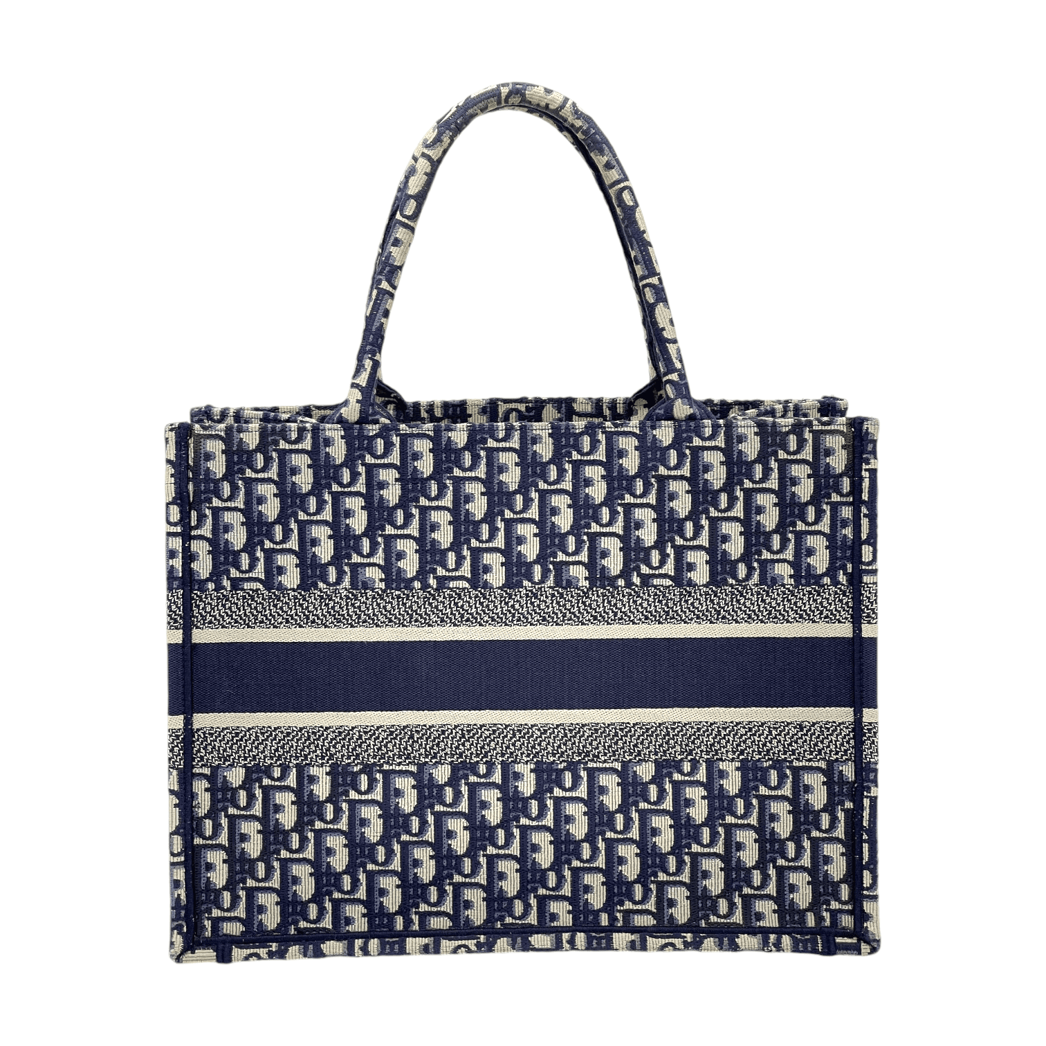 Christian Dior Oblique Blue Canvas Medium Book